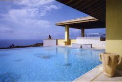 Infinity pool at the retreat